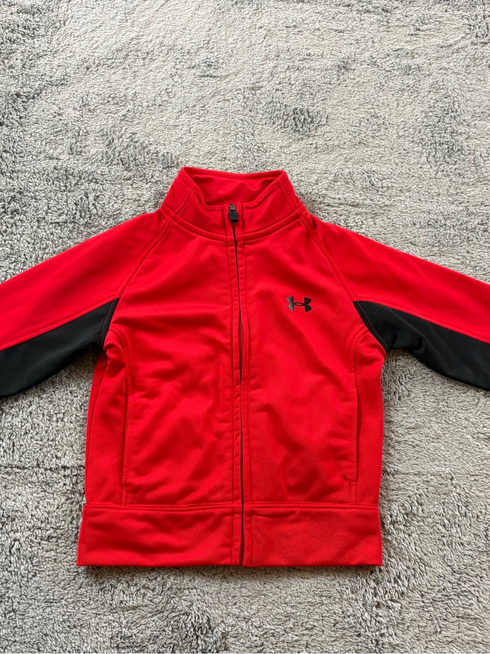Under Armour Kids Red and Black Full-Zip Athletic Jacket